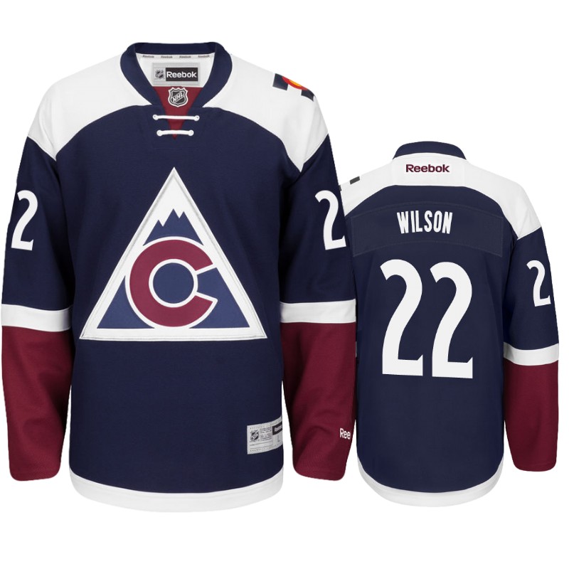 Avalanche Colin Wilson Navy Blue Premier Alternate Jersey