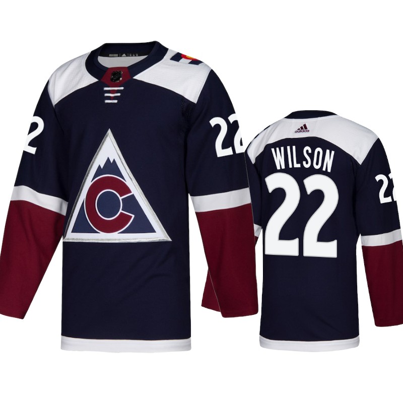 Avalanche Colin Wilson Navy Heritage Alternate Jersey