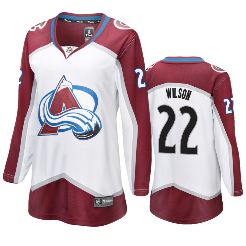 Avalanche Colin Wilson White Breakaway Fanatics Branded Jersey