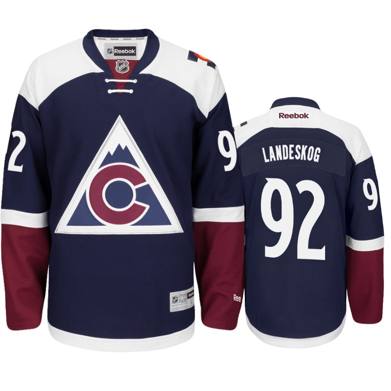 Avalanche Gabriel Landeskog Navy Blue Premier Alternate Jersey