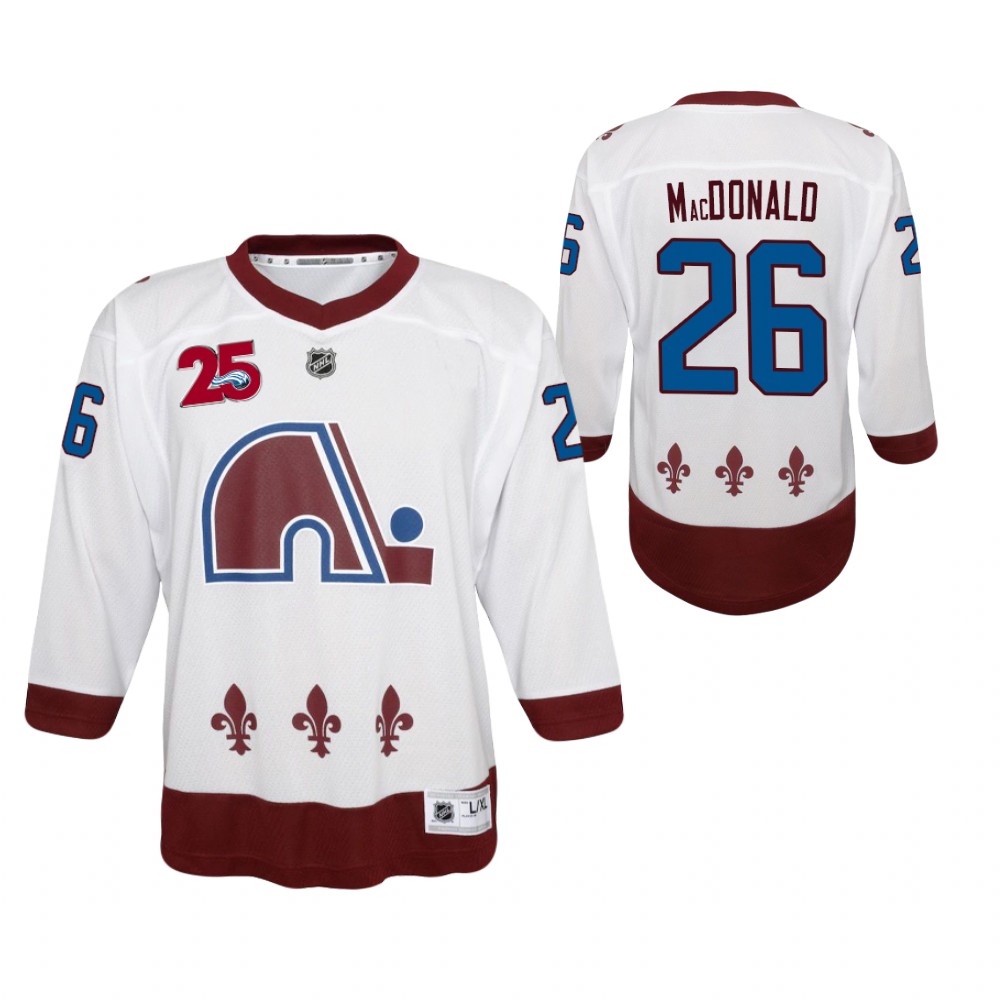 Avalanche Jacob MacDonald 2021 Reverse Retro Jersey Youth