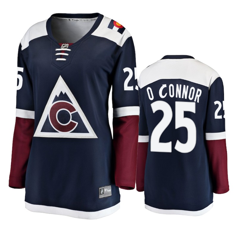 Avalanche Logan O'Connor Maroon Fanatics Alternate Jersey