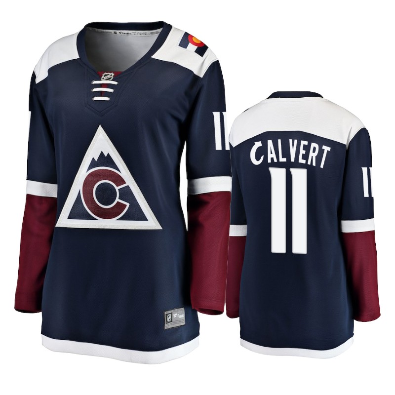 Avalanche Matt Calvert Maroon Fanatics Alternate Jersey