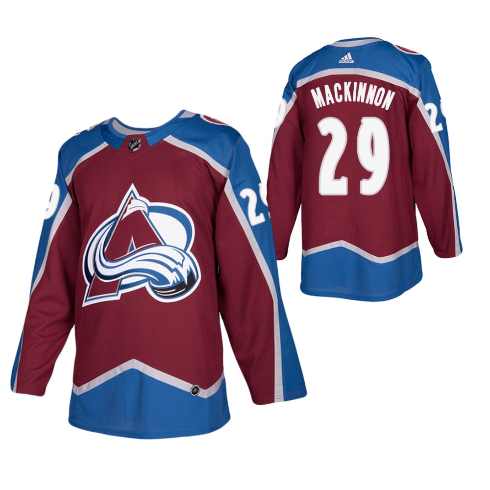 Avalanche Nathan MacKinnon Burgundy Authentic Player Home Jersey