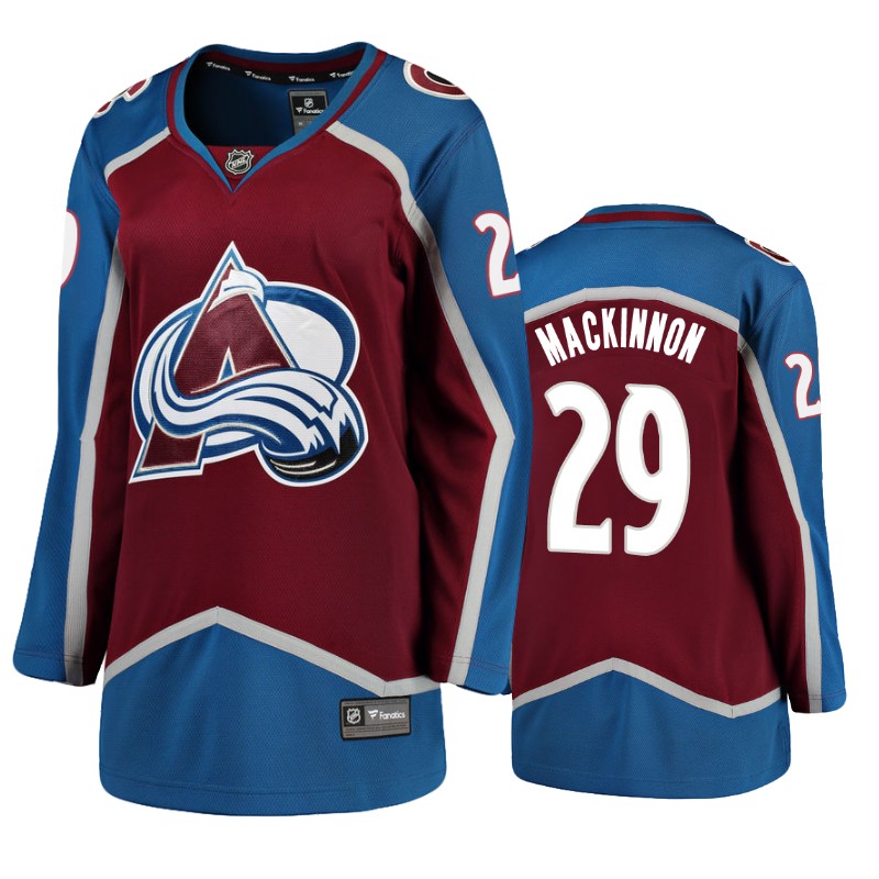 Avalanche Nathan MacKinnon Burgundy Breakaway Player Home Jersey