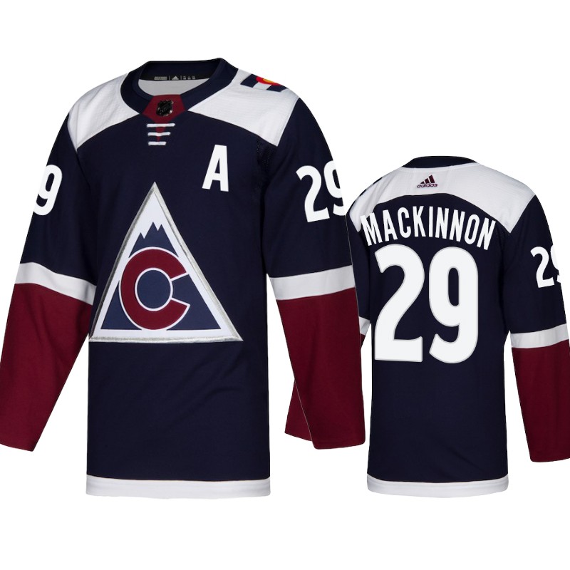 Avalanche Nathan MacKinnon Navy Authentic Alternate Jersey