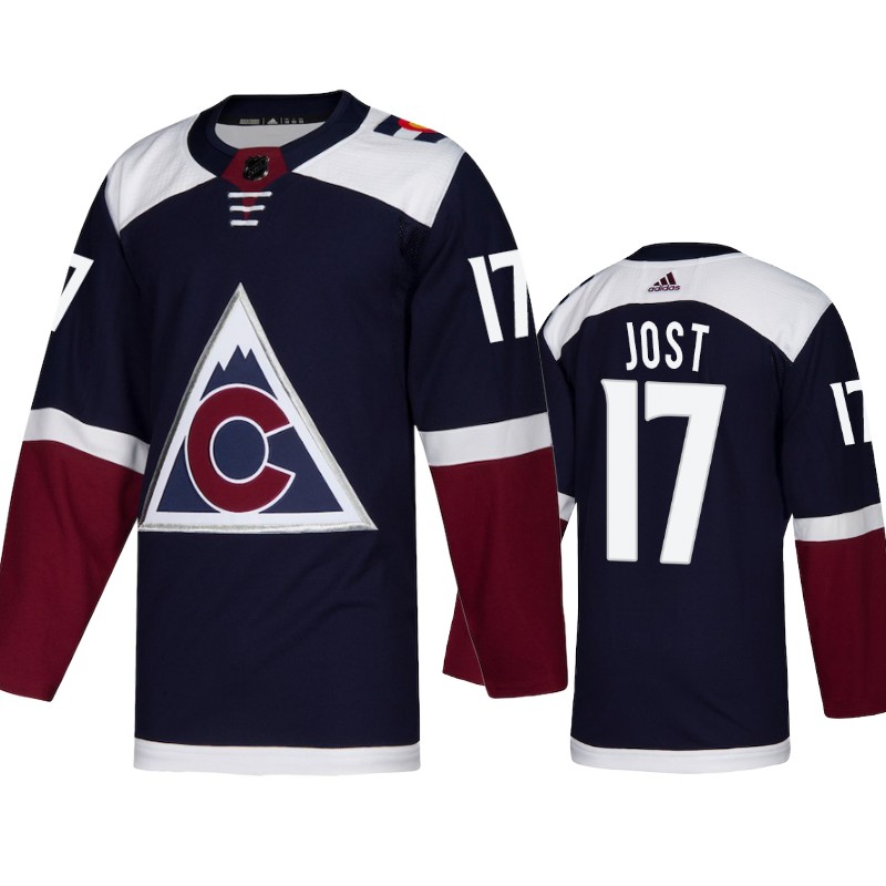 Avalanche Tyson Jost Navy Heritage Alternate Jersey