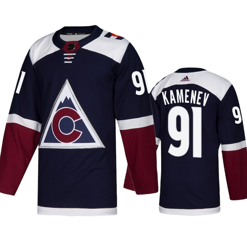 Avalanche Vladislav Kamenev Navy Heritage Alternate Jersey