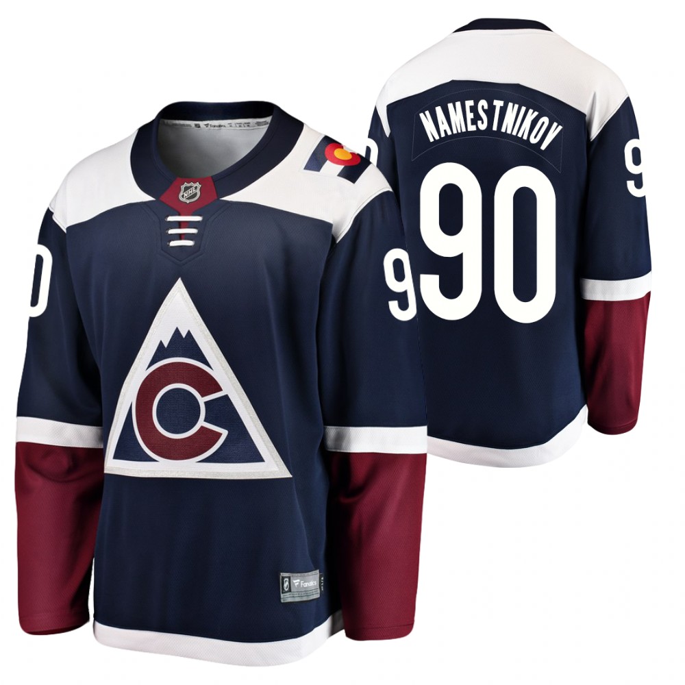 Avalanche Vladislav Namestnikov Jersey Alternate Blue Breakaway Men's