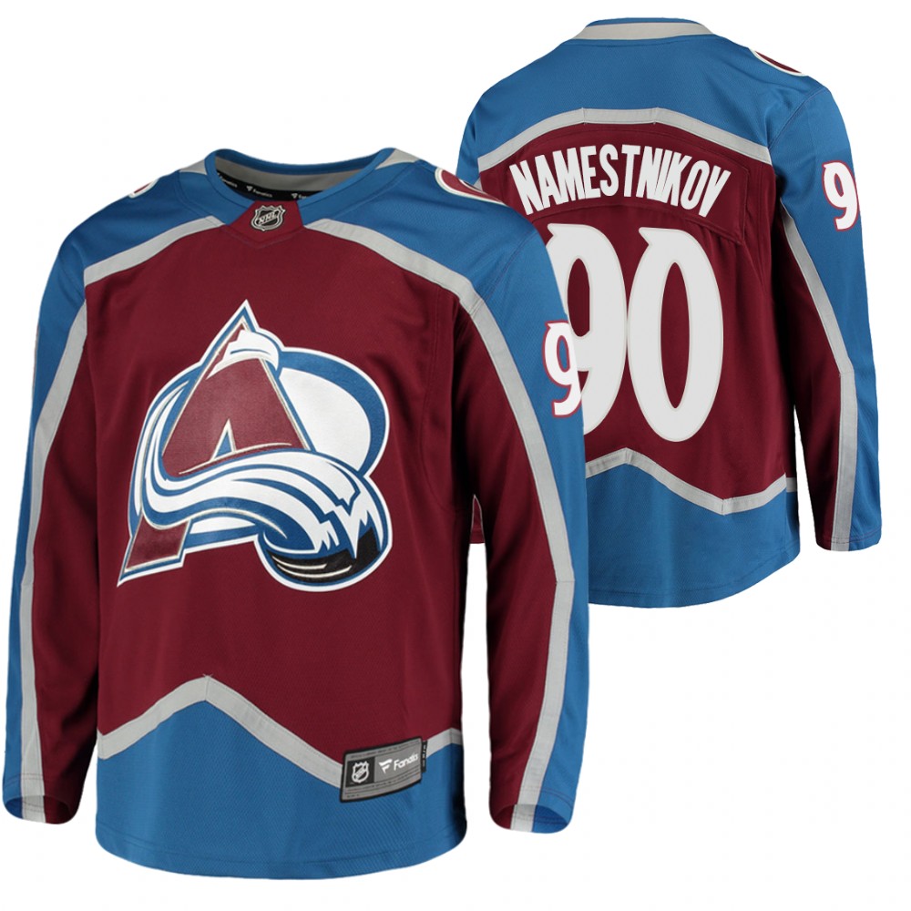 Avalanche Vladislav Namestnikov Jersey Home Burgundy Breakaway Player Men's