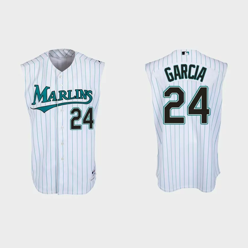 Avisail Garcia Florida Marlins Throwback Jersey – White Teal