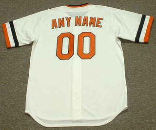 BALTIMORE ORIOLES 1980's Home Majestic Throwback Jersey Customized  Any Name & Numbers