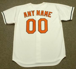 BALTIMORE ORIOLES 2000's Home Majestic Throwback Jersey Customized Any Name & Numbers