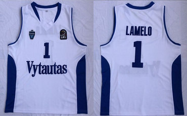 BC Prienai 1 Lamelo Ball White Basketball Jersey