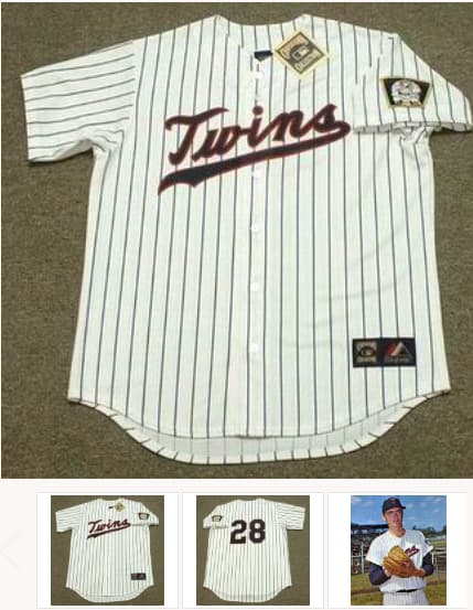 BERT BLYLEVEN Minnesota Twins 1970 Home Majestic Throwback Baseball Jersey