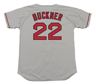 BILL BUCKNER Boston Red Sox 1990 Majestic Throwback Away Baseball Jersey