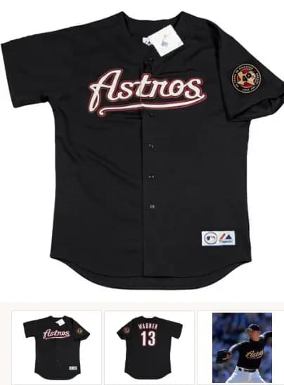 BILLY WAGNER Houston Astros 2001 Alternate Majestic Baseball Throwback Jersey