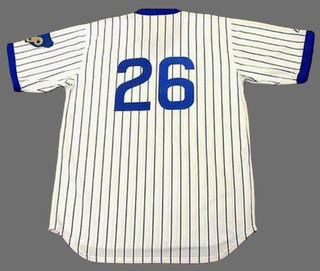 BILLY WILLIAMS Chicago Cubs 1972 Majestic Cooperstown Home Baseball Jersey