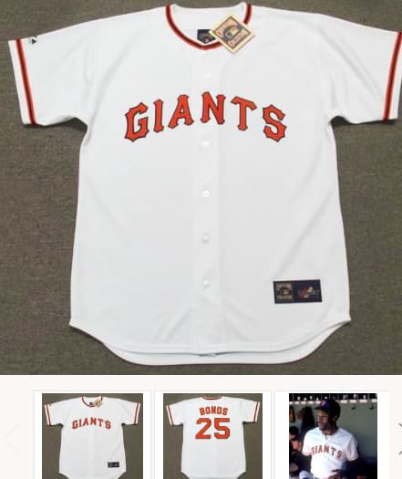 BOBBY BONDS San Francisco Giants 1973 Majestic Cooperstown Home Baseball Jersey