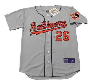 BOOG POWELL Baltimore Orioles 1963 Away Majestic Throwback Baseball Jersey