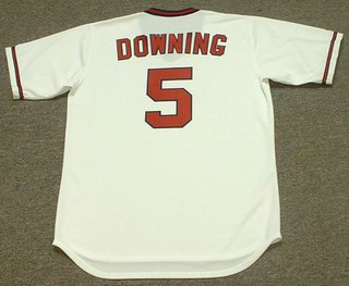 BRIAN DOWNING California Angels 1982 Majestic Cooperstown Throwback Baseball Jersey