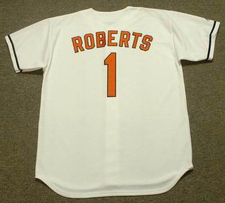BRIAN ROBERTS Baltimore Orioles 2004 Majestic Throwback Home Baseball Jersey