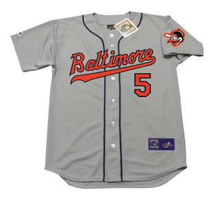 BROOKS ROBINSON Baltimore Orioles 1963 Majestic Throwback Away Baseball Jersey