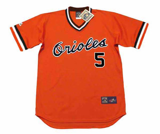 BROOKS ROBINSON Baltimore Orioles 1975 Majestic Cooperstown Baseball Jersey