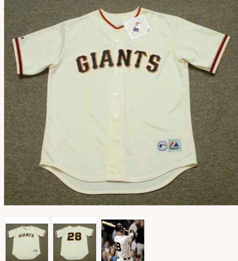 BUSTER POSEY San Francisco Giants 2014 Home Majestic Throwback Baseball Jersey