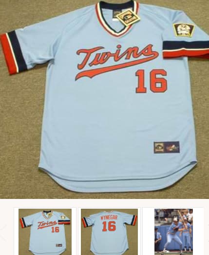 BUTCH WYNEGAR Minnesota Twins 1979 Majestic Cooperstown Throwback Baseball Jersey