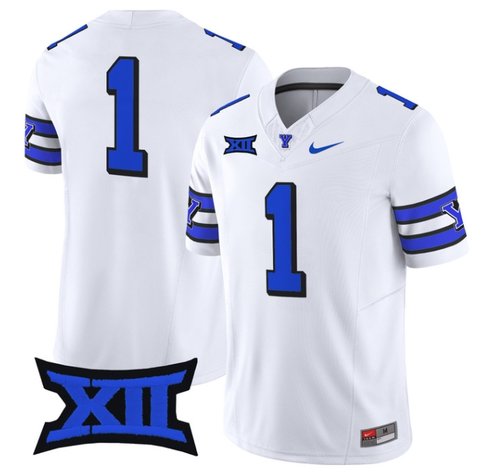 BYU Cougars 2024 Vapor Limited Football Jersey - All Stitched  1996 THROWBACK #1  NO NAME