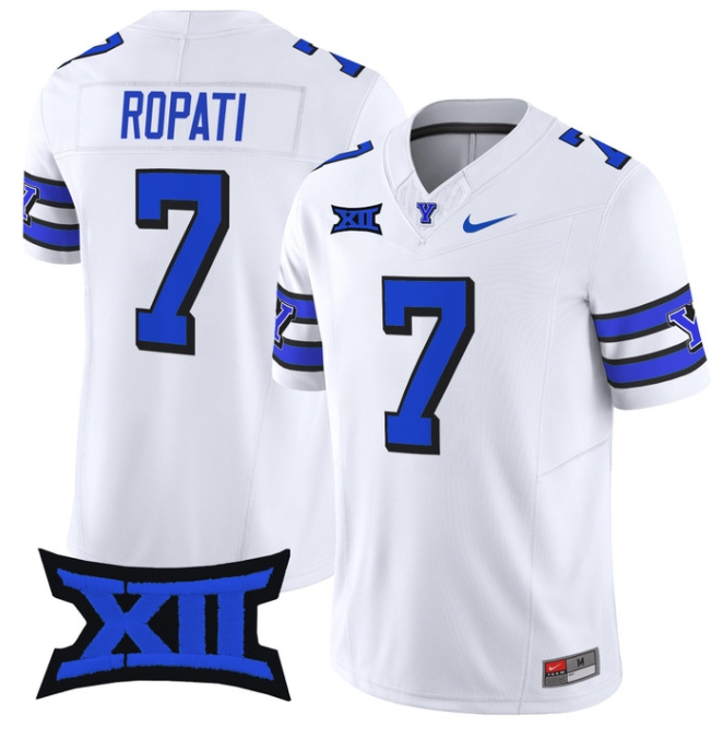 BYU Cougars 2024 Vapor Limited Football Jersey - All Stitched  1996 THROWBACK #7 HINCKLEY ROPATI