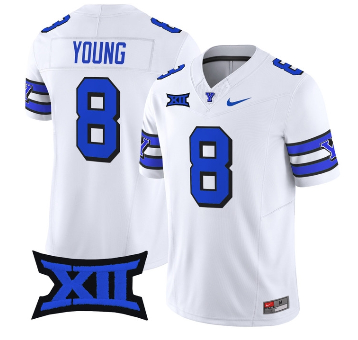 BYU Cougars 2024 Vapor Limited Football Jersey - All Stitched  1996 THROWBACK #8 STEVE YOUNG
