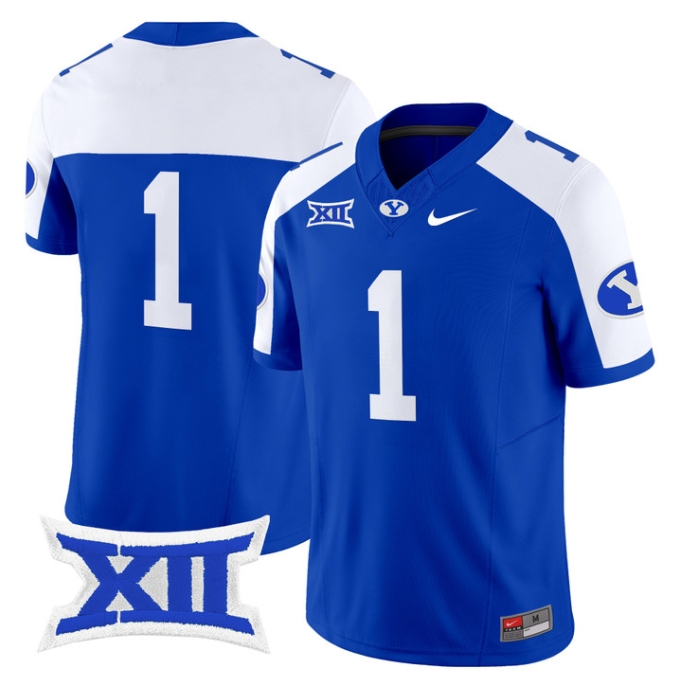 BYU Cougars 2024 Vapor Limited Football Jersey - All Stitched #1  NO NAME