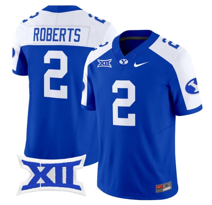 BYU Cougars 2024 Vapor Limited Football Jersey - All Stitched #2 CHASE ROBERTS
