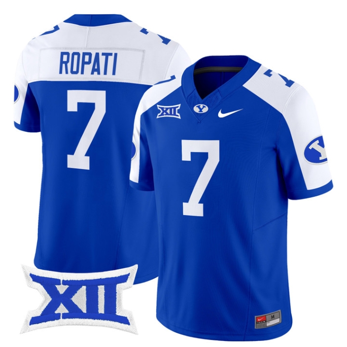 BYU Cougars 2024 Vapor Limited Football Jersey - All Stitched #7 HINCKLEY ROPATI
