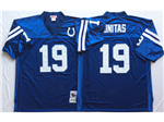 Baltimore Colts #19 Johnny Unitas 1967 Throwback Blue Jersey