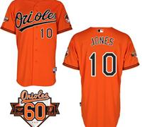 Baltimore Orioles #10 Adam Jones Orange 1954-2014 60th Anniversary Cool Base Baseball Jersey