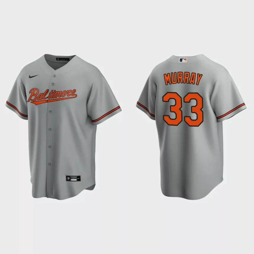 Baltimore Orioles #33 Eddie Murray Nike Replica Road Jersey – Gray