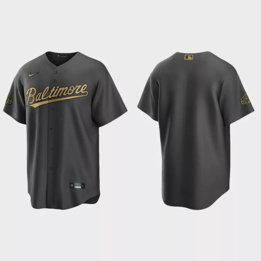Baltimore Orioles 2022 MLB All-Star Game Replica Jersey – Charcoal
