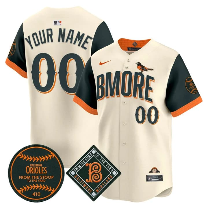 Baltimore Orioles 2026 City Connect Vapor Premier Limited Custom Jersey - All Stitched