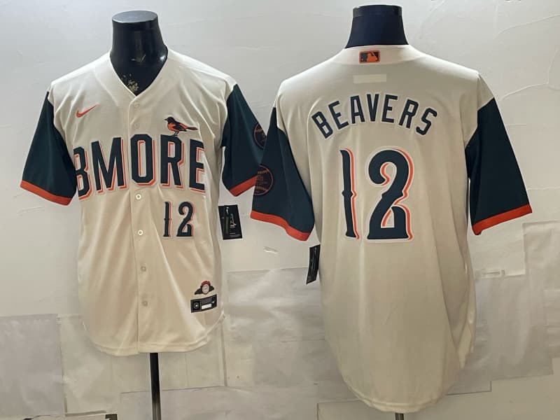 Baltimore Orioles 2026 City Connect Vapor Premier Limited Jersey - All Stitched  12    BEAVERS
