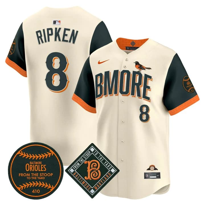 Baltimore Orioles 2026 City Connect Vapor Premier Limited Jersey - All Stitched Cal Ripken 8