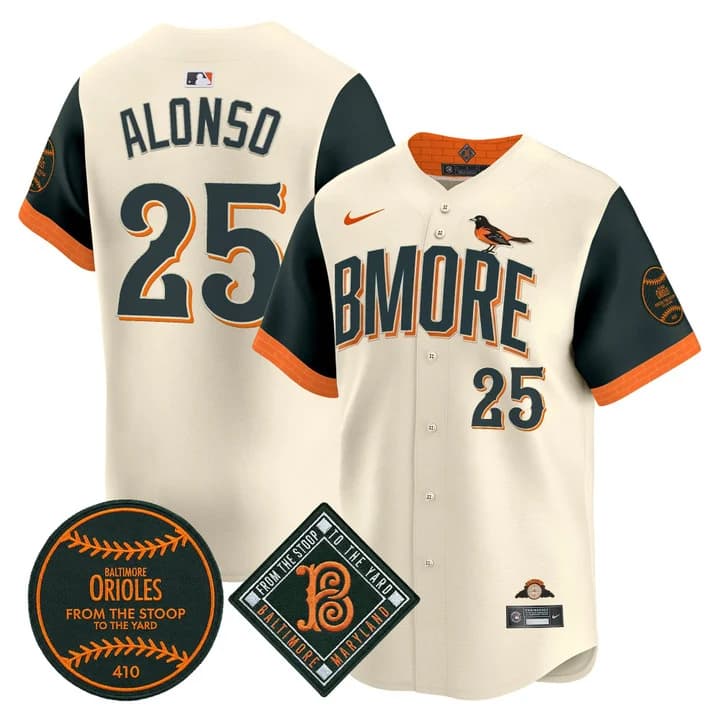 Baltimore Orioles 2026 City Connect Vapor Premier Limited Jersey - All Stitched Pete Alonso