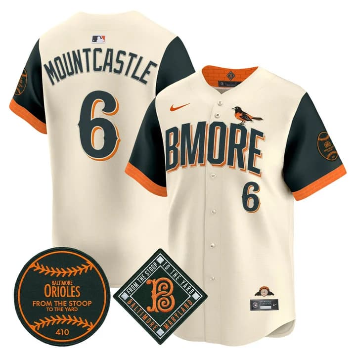 Baltimore Orioles 2026 City Connect Vapor Premier Limited Jersey - All Stitched Ryan Mountcastle 6