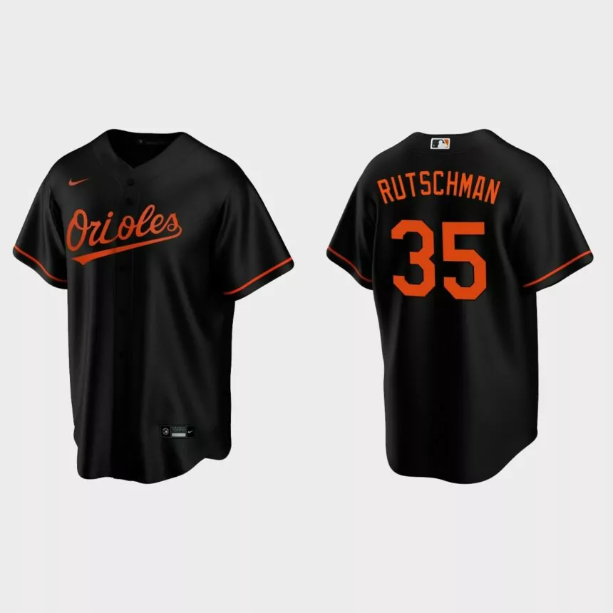 Baltimore Orioles Adley Rutschman Replica Alternate Jersey – Black