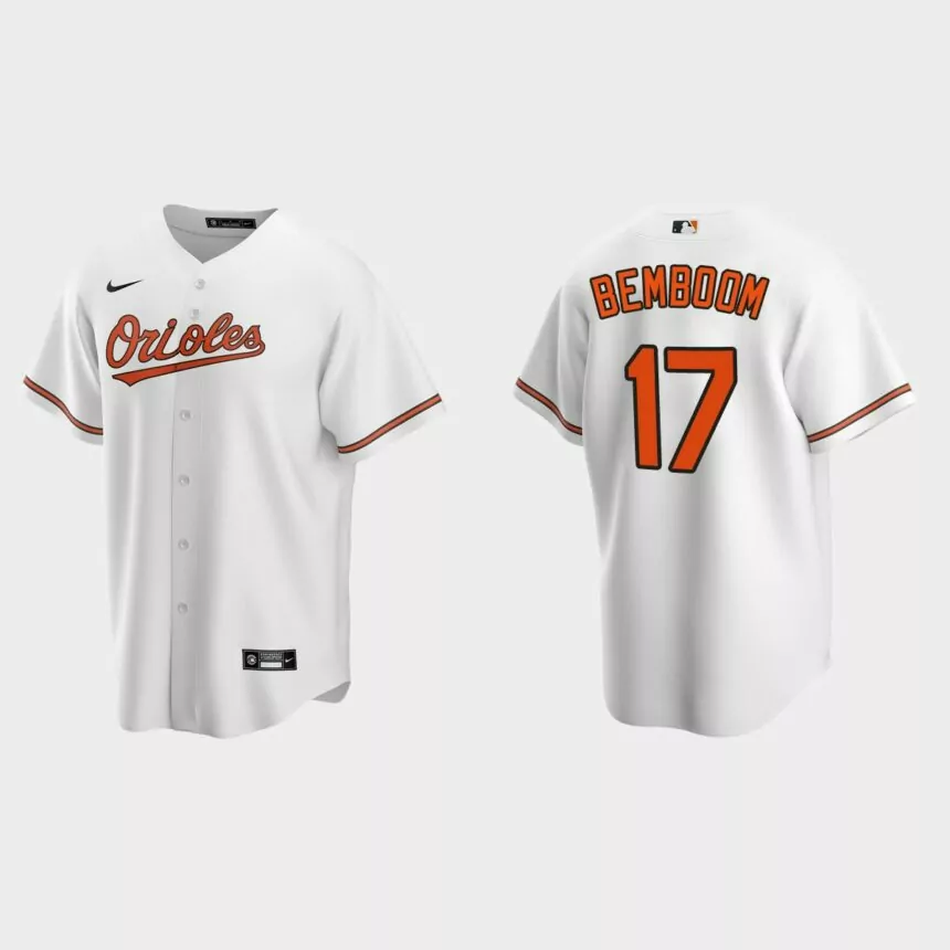 Baltimore Orioles Anthony Bemboom Replica Home Jersey – White