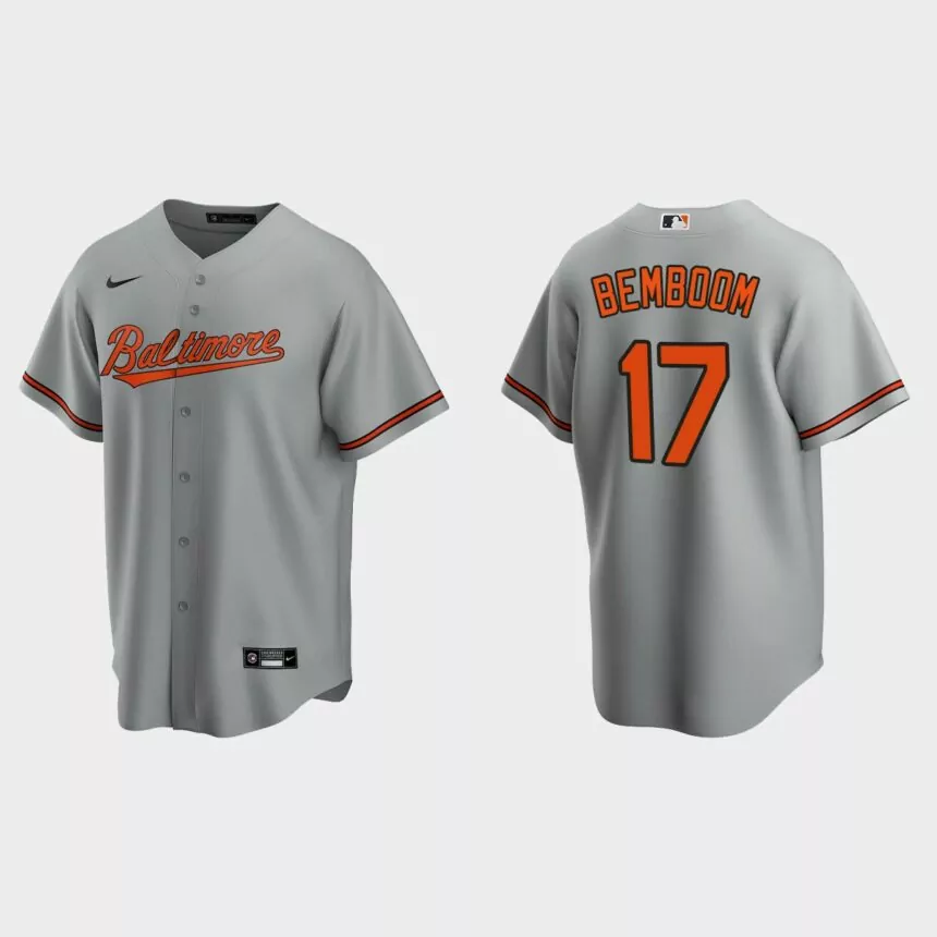 Baltimore Orioles Anthony Bemboom Replica Road Jersey – Gray