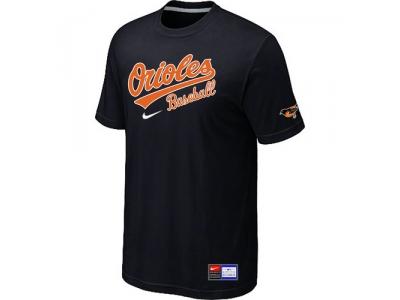 Baltimore Orioles Black NEW Short Sleeve Practice T-Shirt