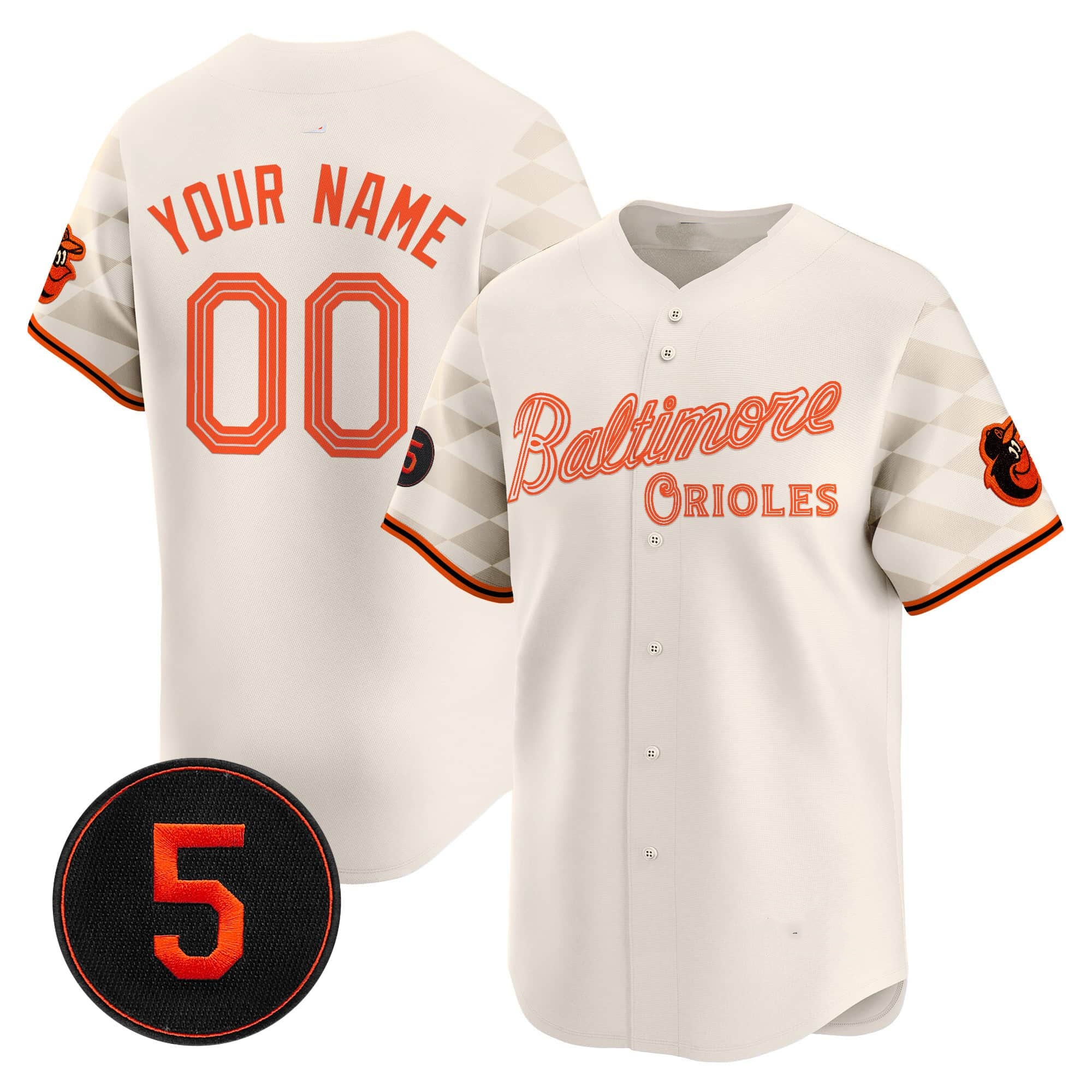 Baltimore Orioles City Light Vapor Premier Limited Custom Jersey –  All  Stitched